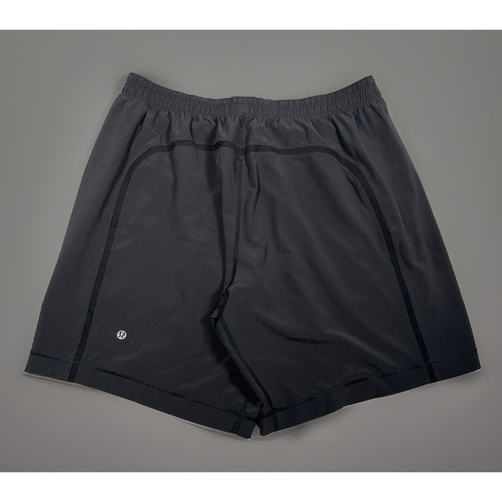 Lululemon Pace Breaker 9" Lined Athletic Shorts Mens Size XL Black Running Gym